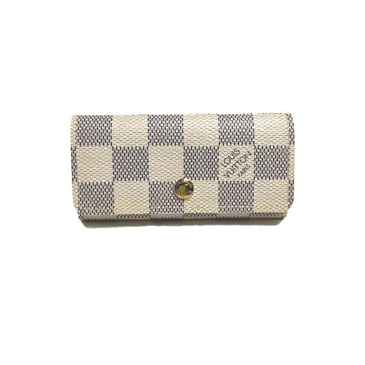 LOUIS VUITTON Key case Key holder  M62630 Damier Azur Canvas Damier Azul Damier Azur Multicles4