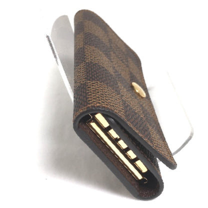 LOUIS VUITTON Key case Key holder  N62631 Damier canvas Brown Key case for 4 Key holder Damier Multicles4 unisex(Unisex) Used Authentic