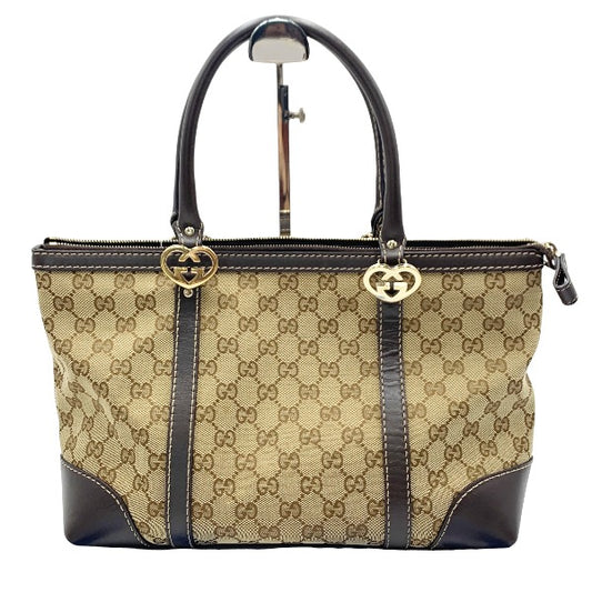 GUCCI Tote Bag 257069 GG canvas beige GG pattern canvas
