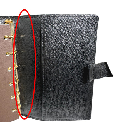 LOUIS VUITTON Notebook cover R20052 Epi Leather black Epi Agenda PM