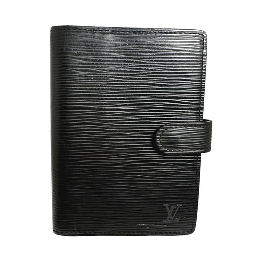 LOUIS VUITTON Notebook cover R20052 Epi Leather black Epi Agenda PM
