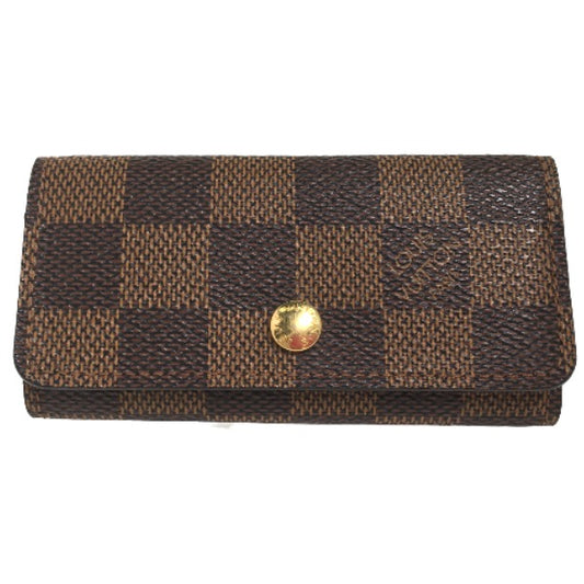 LOUIS VUITTON Key case Key holder  N62631 Damier canvas Brown Damier Multicles4