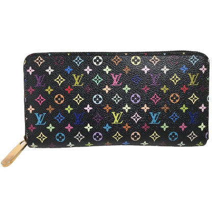 LOUIS VUITTON Long Wallet Purse M60050 Monogram canvas, leather Multicolor x noir Long Wallet Purse Monogram multicolor Zippy wallet Women(Unisex) Used Authentic