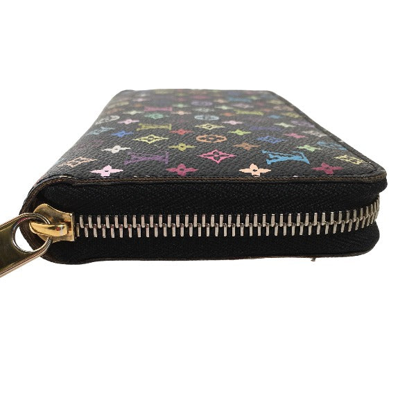 LOUIS VUITTON Long Wallet Purse M60050 Monogram canvas, leather Multicolor x noir Long Wallet Purse Monogram multicolor Zippy wallet Women(Unisex) Used Authentic