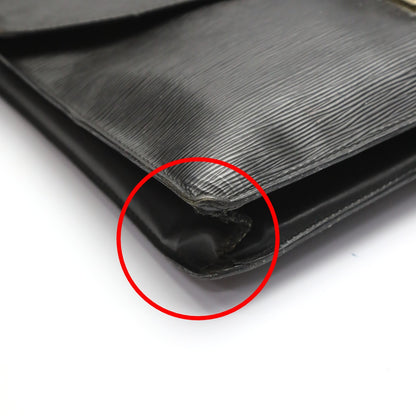 LOUIS VUITTON Business bag M54462 Epi Leather Noir Epi Porto de cuman bandouliere