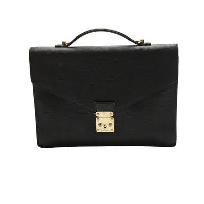 LOUIS VUITTON Business bag M54462 Epi Leather Noir Epi Porto de cuman bandouliere