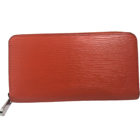LOUIS VUITTON Long Wallet Purse M60310 Epi Leather Orange Epi Zippy wallet