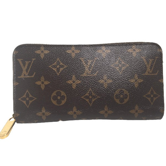 LOUIS VUITTON Long Wallet Purse M41895 Monogram canvas Fuchsia Monogram Zippy wallet