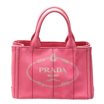 PRADA Tote Bag 1BG439 Cotton canvas pink Cotton canvas Canapa mini