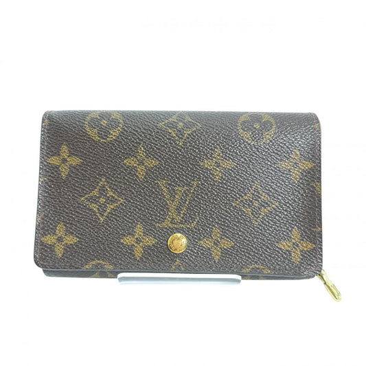 LOUIS VUITTON Bifold Wallet M61730 Monogram canvas Brown Monogram Porto Monevier Tresor