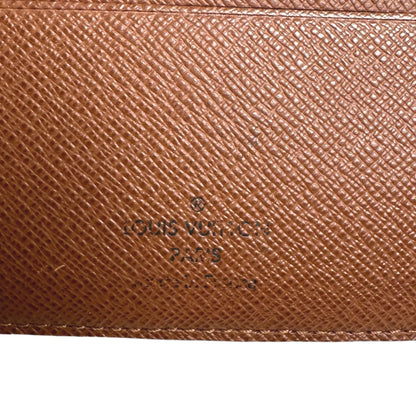LOUIS VUITTON Bifold Wallet M60026 Monogram canvas Brown Bifold Wallet Monogram Portefeuille Florin unisex(Unisex) Used Authentic