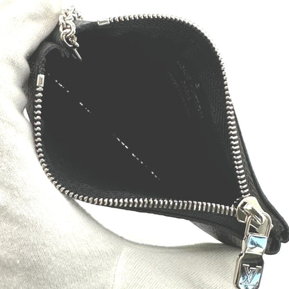 LOUIS VUITTON Key case Key holder  N60155 Damier Grafitto Canvas gray Graphite Pochette Cre