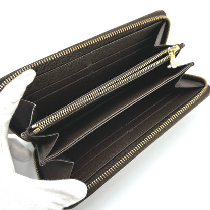 LOUIS VUITTON Long Wallet Purse N60015 Damier canvas Ebene Damier Zippy wallet