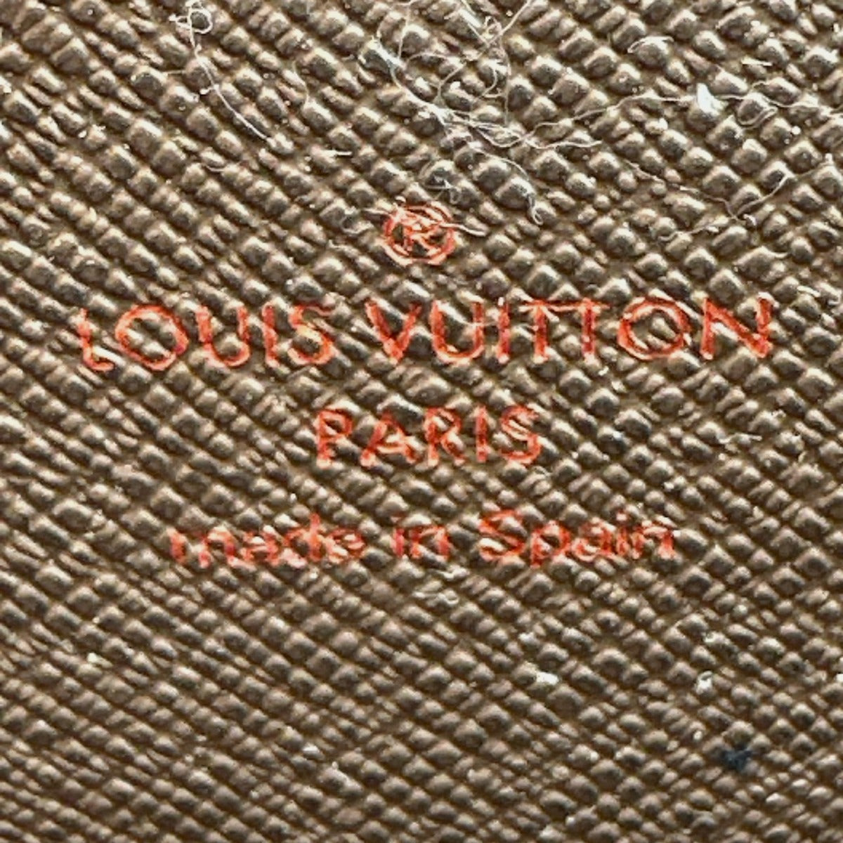 LOUIS VUITTON Long Wallet Purse N60015 Damier canvas Ebene Damier Zippy wallet