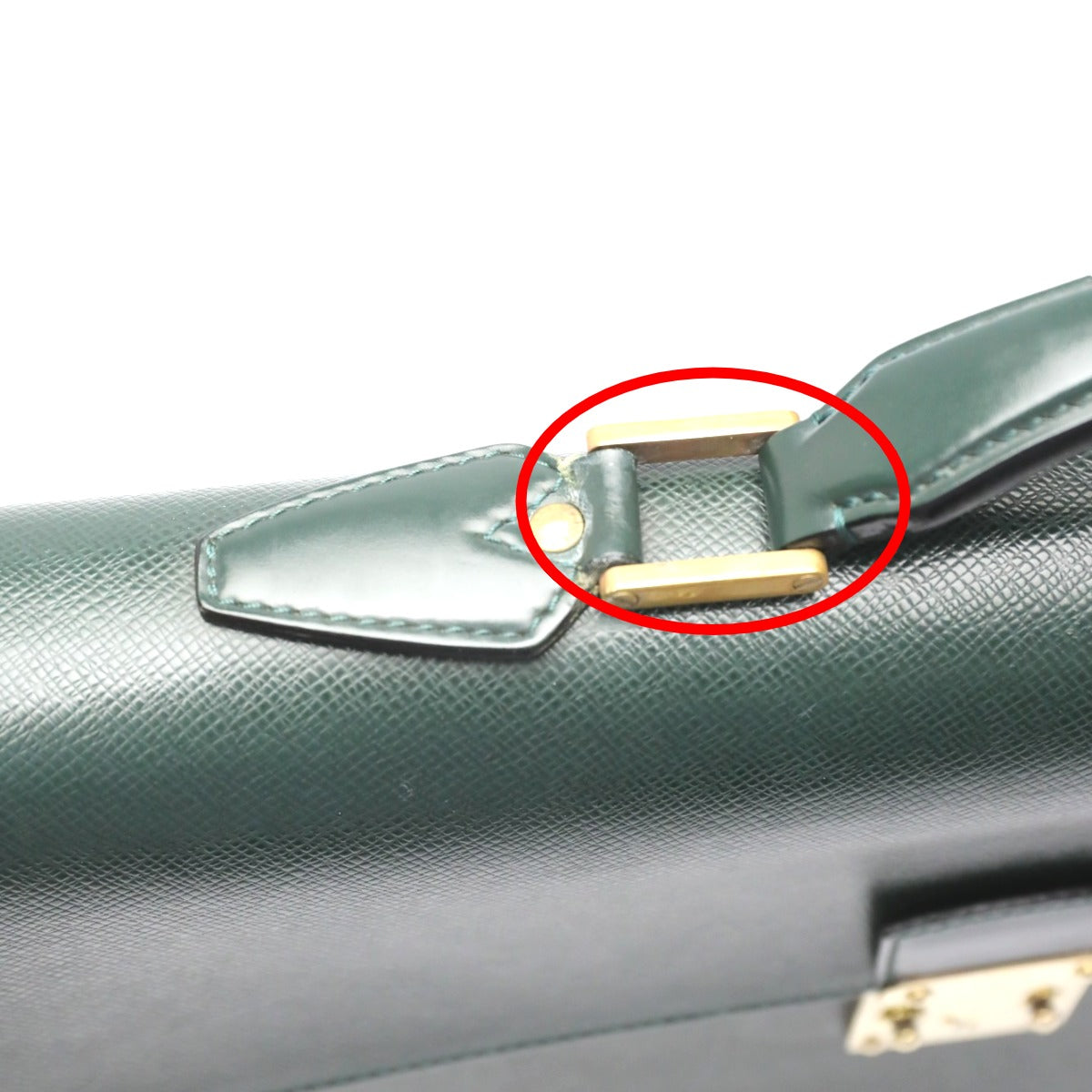 LOUIS VUITTON Business bag M30034 leather green Epithea Taiga Moskova