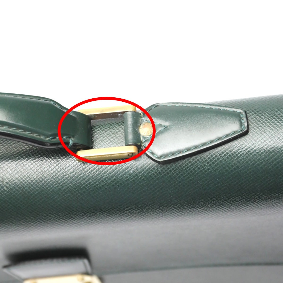 LOUIS VUITTON Business bag M30034 leather green Epithea Taiga Moskova