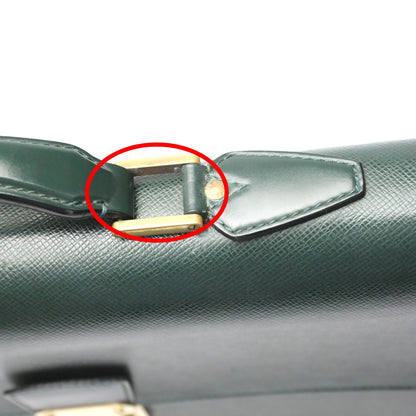 LOUIS VUITTON Business bag M30034 leather green Epithea Taiga Moskova