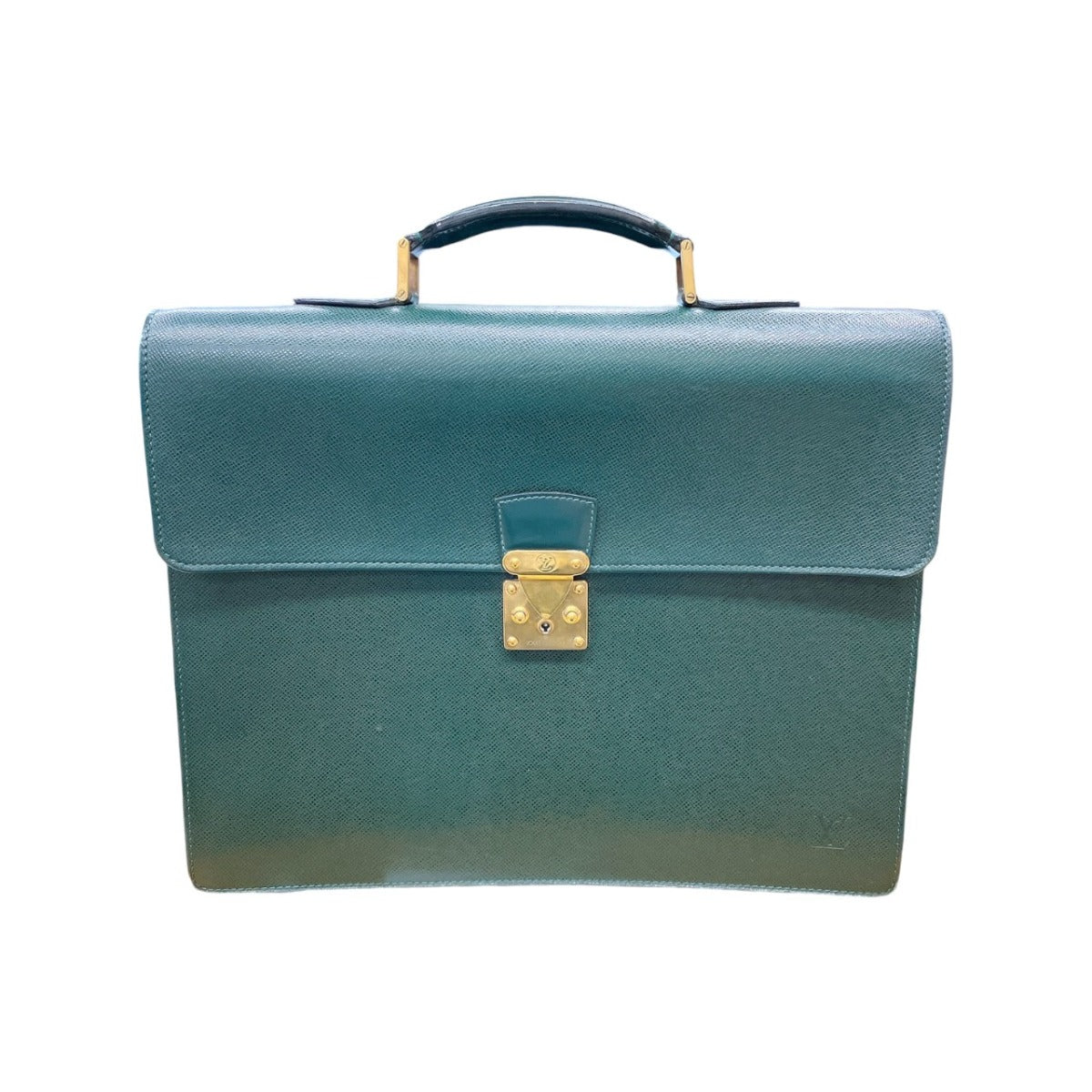 LOUIS VUITTON Business bag M30034 leather green Epithea Taiga Moskova
