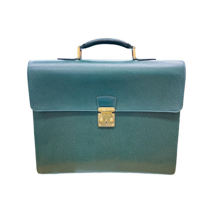 LOUIS VUITTON Business bag M30034 leather green Epithea Taiga Moskova