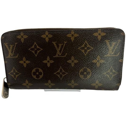 LOUIS VUITTON Long Wallet Purse M60017  Monogram canvas, leather Brown Monogram Zip Around