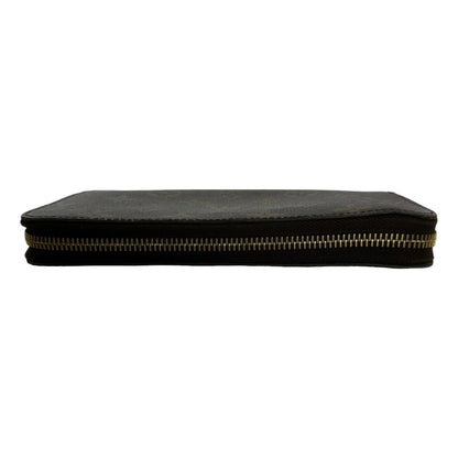 LOUIS VUITTON Long Wallet Purse M60017  Monogram canvas, leather Brown Monogram Zip Around