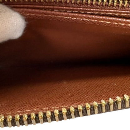 LOUIS VUITTON Long Wallet Purse M60017  Monogram canvas, leather Brown Monogram Zip Around