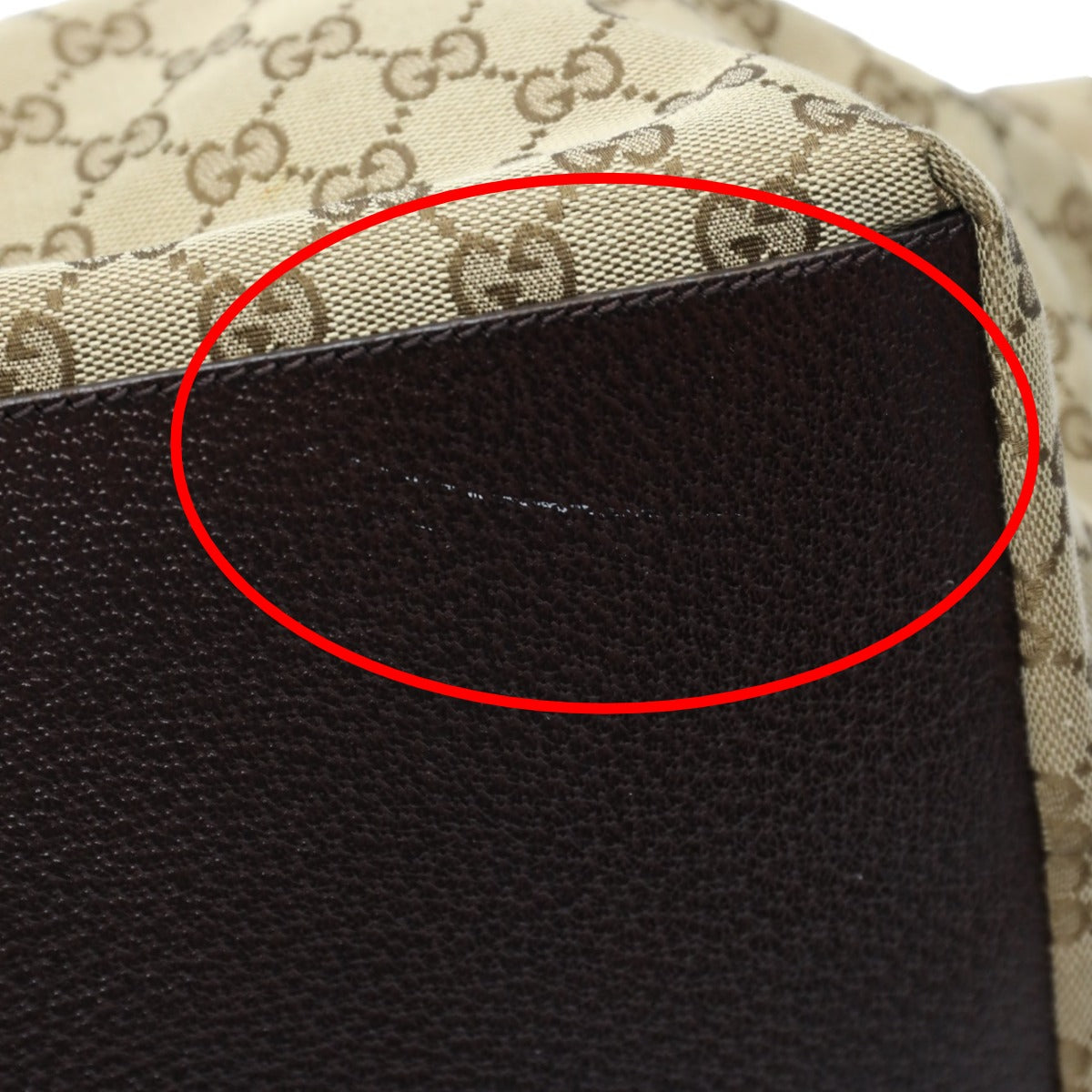 GUCCI Tote Bag 131230 GG canvas GG canvas beige Handbag GG canvas Women Used Authentic