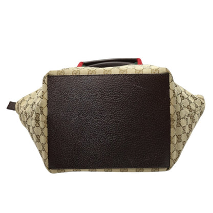 GUCCI Tote Bag 131230 GG canvas GG canvas beige Handbag GG canvas Women Used Authentic