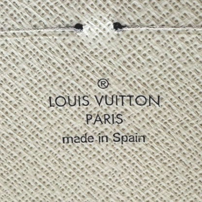 LOUIS VUITTON Long Wallet Purse N60019 Damier Azur Canvas white Azur Zippy wallet
