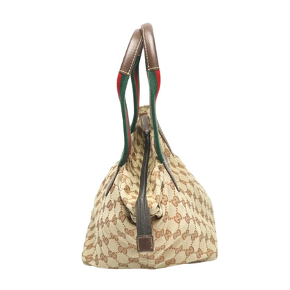GUCCI Handbag 131228 GG canvas beige Sherry line