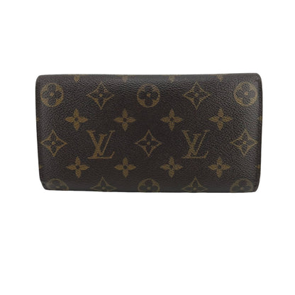 LOUIS VUITTON Long Wallet Purse M61734 Monogram canvas Brown Monogram Portefeuille Sara