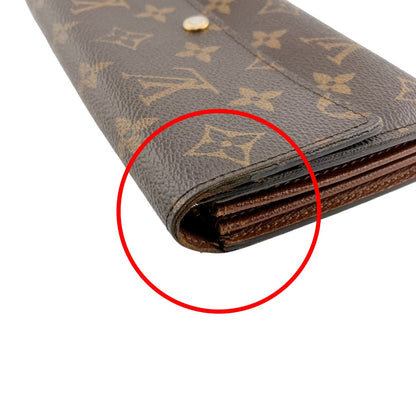 LOUIS VUITTON Long Wallet Purse M61734 Monogram canvas Brown Monogram Portefeuille Sara