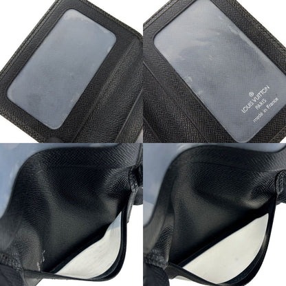 LOUIS VUITTON Card Case Taiga black