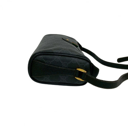 GUCCI Shoulder Bag leather black Sherry line