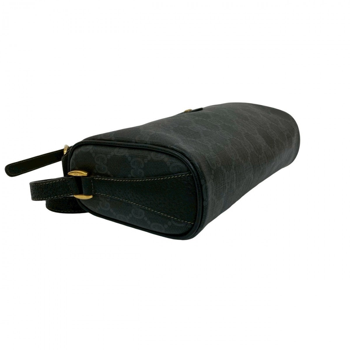 GUCCI Shoulder Bag leather black Sherry line