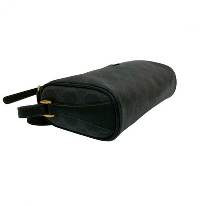 GUCCI Shoulder Bag leather black Sherry line