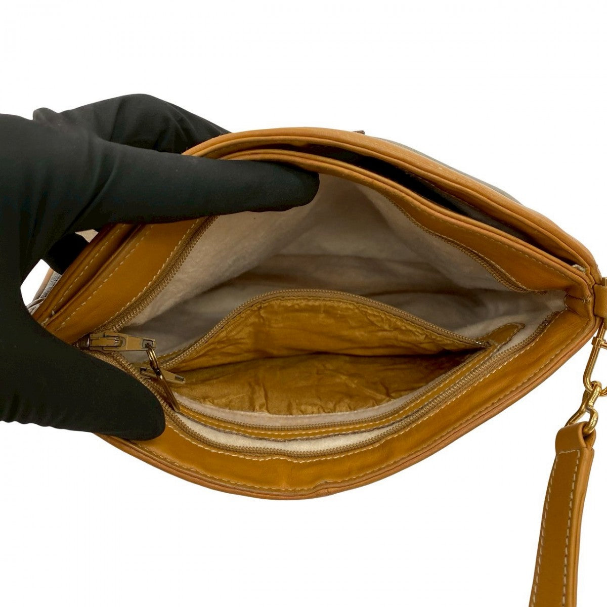 GUCCI Shoulder Bag leather Brown