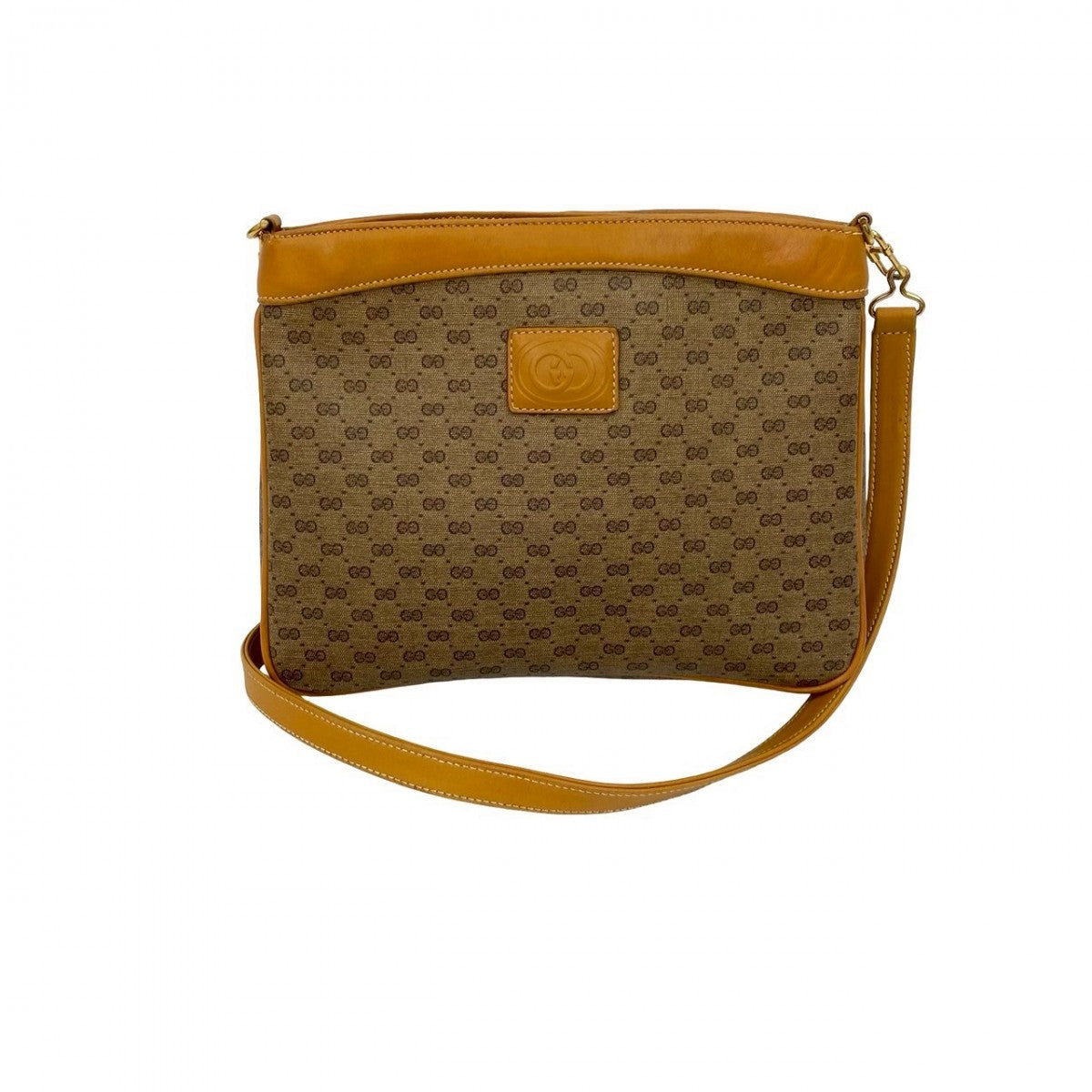 GUCCI Shoulder Bag leather Brown