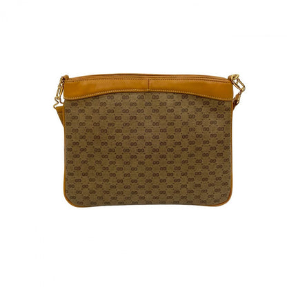 GUCCI Shoulder Bag leather Brown