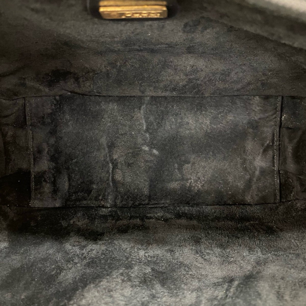 GUCCI Handbag leather black