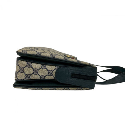 GUCCI Handbag leather Navy Sherry line