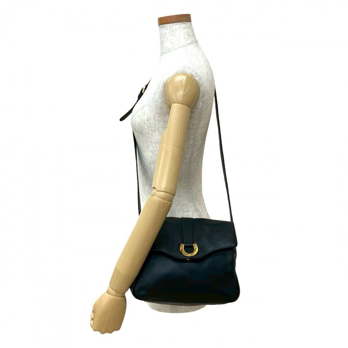 GUCCI Shoulder Bag leather black