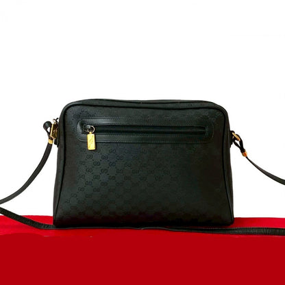 GUCCI Shoulder Bag leather black