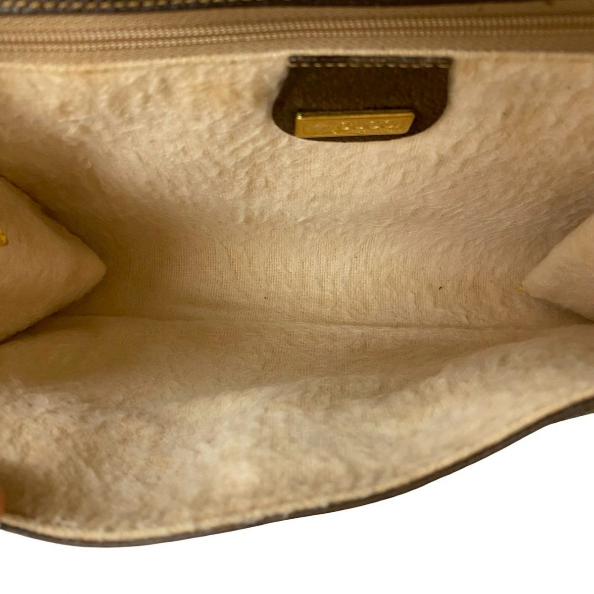GUCCI Shoulder Bag leather Brown