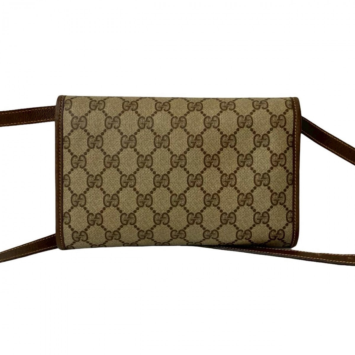 GUCCI Shoulder Bag leather Brown