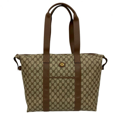 GUCCI Boston Duffel bag leather Brown