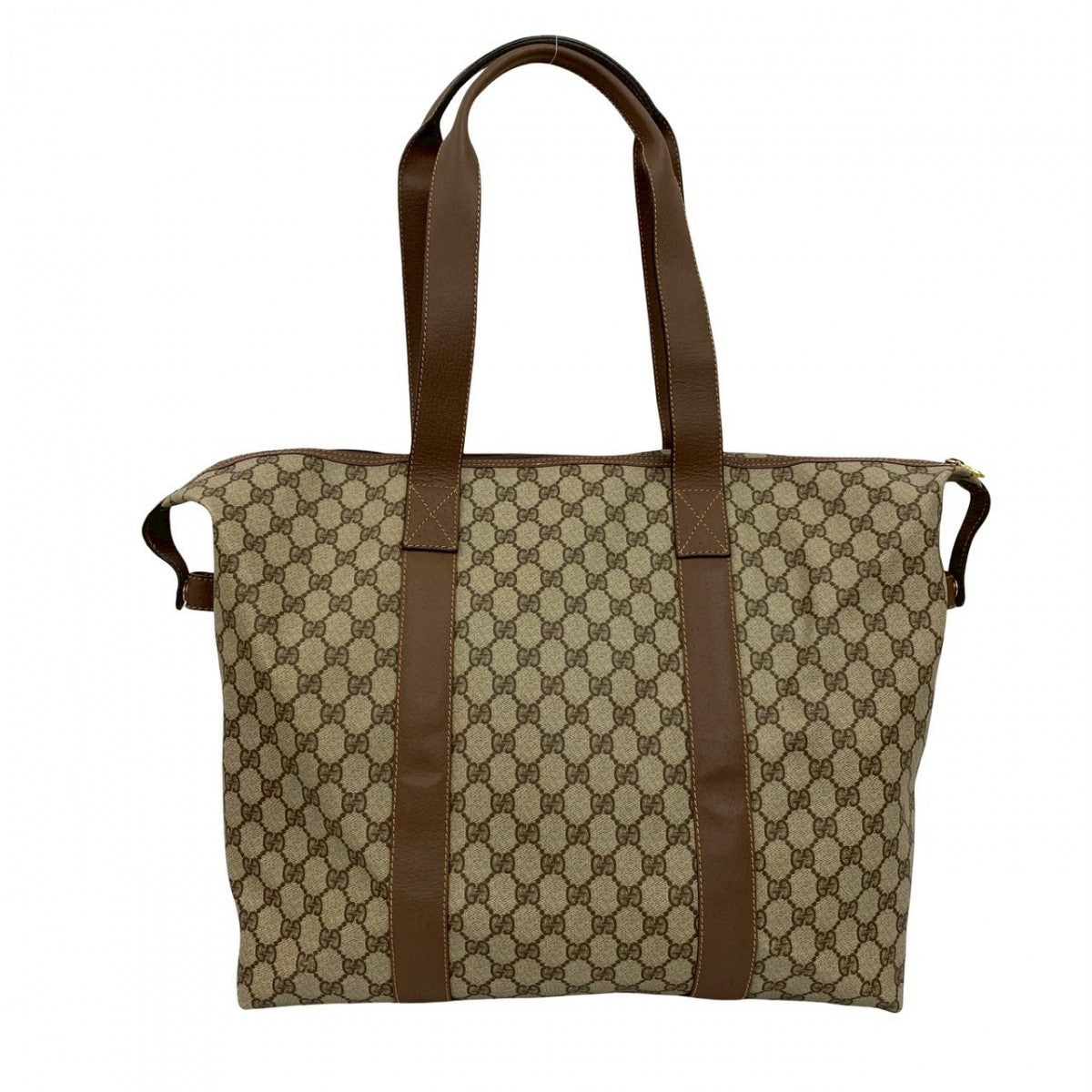 GUCCI Boston Duffel bag leather Brown