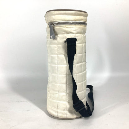 CHANEL Shoulder Bag Nylon canvas white Sports CC COCO Mark Bottle Holder
