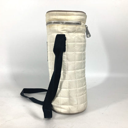 CHANEL Shoulder Bag Nylon canvas white Sports CC COCO Mark Bottle Holder