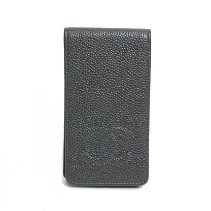 CHANEL iPhone case Caviar skin gray CC COCO Mark iphone4 / 4S compatible